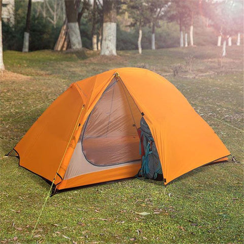 Tent with backpack for backpack 3 seasons with double run 2 people