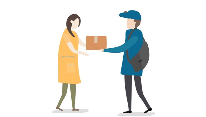 El repartidor gana dinero todos los días.